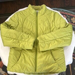 Athletic Works Vibrant Green Women's Puffer Jacket
